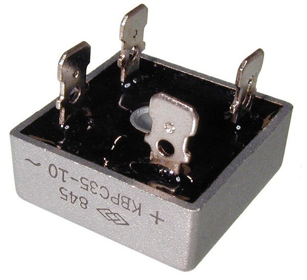 Punte redresoare 25A, patrat, aluminiu - 133031