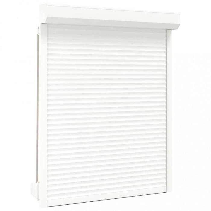 vidaXL Oblon rulant, alb, 120 x 150 cm, aluminiu