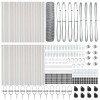 VidaXL &Icirc;ngrădire cu st&acirc;lpi Argintiu 0.8 x 100 m otel acoperit cu PVC