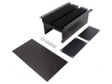 Radiator negru aluminiu anodizat 80x143mm WAG 100 SA