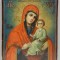 Maica Domnului cu Pruncul,Tikhvinskaya, Icoana Scoala Rusa, Secol XIX