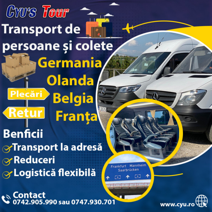 Transport Interțional Inchiriere Autocare Germania Olanda Belgia www.cyu.ro