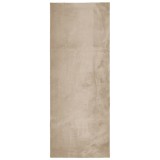 Cumpara ieftin Covor HUARTE, fir scurt, moale si lavabil, nisipiu, 80x200 cm