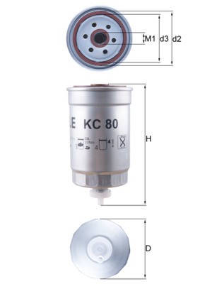 MAHLE KC 80 filtru combustibil