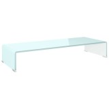 Stativ TV/Suport monitor, sticla, verde, 80 x 30 x 13 cm