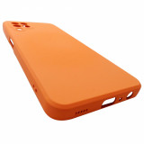Husa tip capac spate Atlas silicon TPU Matte portocalie pentru Samsung Galaxy A22 4G