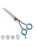 KIEPE Blue Fire 211 Foarfeca Tuns Stanga 5.5inch - Profesionale Coafor Frizerie, Otel Inoxidabil, Design Ergonomic