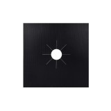 Set 4 folii de protectie reutilizabile pentru plita sau aragaz, Negru, Oem