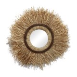 Cumpara ieftin Oglinda Tabrane fibre eco culoare naturala 110x110x4 cm