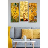 Set tablouri canvas (3 bucati) MDF0067 Multicolor 70x50 cm