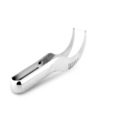 Cutit Feliator 2in1 cu Functie de Cleste, pentru Taiat si Servit Pepene Rosu si Galben, Inox, 22 cm, Premium, CBD CORAL BEST DEALS 22 cm 3 cm 22 cm In