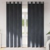VidaXL Draperii opace cu ocheți, 2 buc., gri deschis, catifea