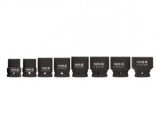 Set 8 chei tubulare de impact hexagonale 3/4&#039;&#039;, Yato YT-1115