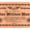 Lot 2 Bancnote Germania Reichsbahn - 1 , 2 milioane Marci 1923