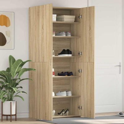 vidaXL Dulap pentru pantofi Maro 80 x 35.5 x 180 cm Lemn compozit 3333838 foto