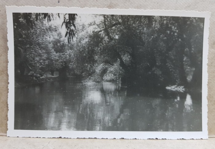 BALTILE BRAILEI , PEISAJ PE COROTISCA , FOTOGRAFIE TIP CARTE POSTALA , MONOCROMA, NECIRCULATA , DATATA 1 MAI 1934