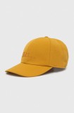 Jack Wolfskin șapcă Baseball culoarea galben, cu imprimeu 1900675