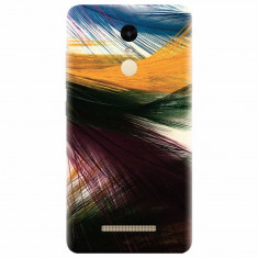 Husa silicon pentru Xiaomi Remdi Note 3, Colorful Peacock Feathers