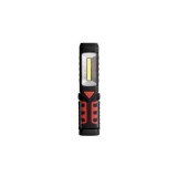 Lanterna portabila LED, 3W COB, acumulator 1200mAh, IPX2, carlig rotativ, magnet, ABS si cauciuc