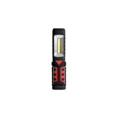 Lanterna portabila LED, 3W COB, acumulator 1200mAh, IPX2, carlig rotativ, magnet, ABS si cauciuc
