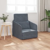 VidaXL Canapea pat 2 &icirc;n 1 gri &icirc;nchis 65x80x83 cm catifea