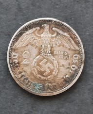 2 Reichsmark 1939, litera A, Germania - B 4345