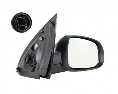 Oglinda exterioara Opel Corsa C, 07.2000-10.2003, Opel Corsa C, 07.2000-10.2003, Opel Corsa C, 10.2003-10.2010, partea Dreapta, culoare sticla crom, foto