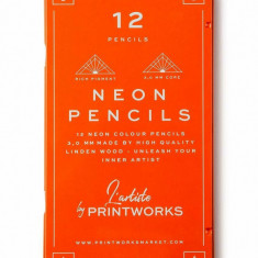 Printworks set de creioane într-o cutie Neon 12-pack