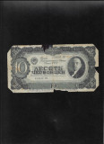 Rar! Rusia URSS 10 cervontsev ruble 1937 seria878137 uzata