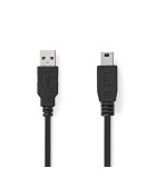 Cablu USB 2.0 A tata - Mini USB 5-pini tata 5m negru NEDIS