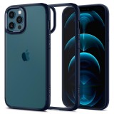 Husa Plastic - TPU Spigen ULTRA HYBRID pentru Apple iPhone 12 / Apple iPhone 12 Pro, Bleumarin ACS02251