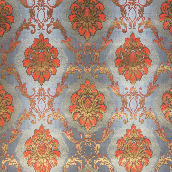 Tapet clasic, baroc, gri, rosu, elegant, simplex, dormitor, Kontinent, 1361