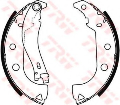 Set saboti frana FIAT ALBEA (178) (1996 - 2009) TRW GS8484 foto