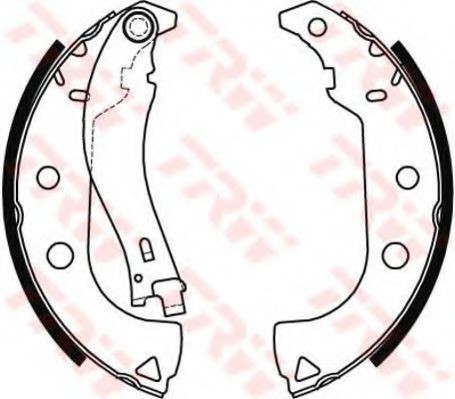 Set saboti frana FIAT ALBEA (178) (1996 - 2009) TRW GS8484