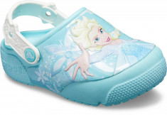 Sabo?i Fete casual Crocs Crocs Fun Lab Frozen Elsa Lights Clog foto