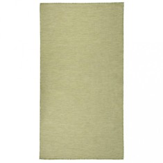 vidaXL Covor de exterior, verde, 80x150 cm, țesătură plată