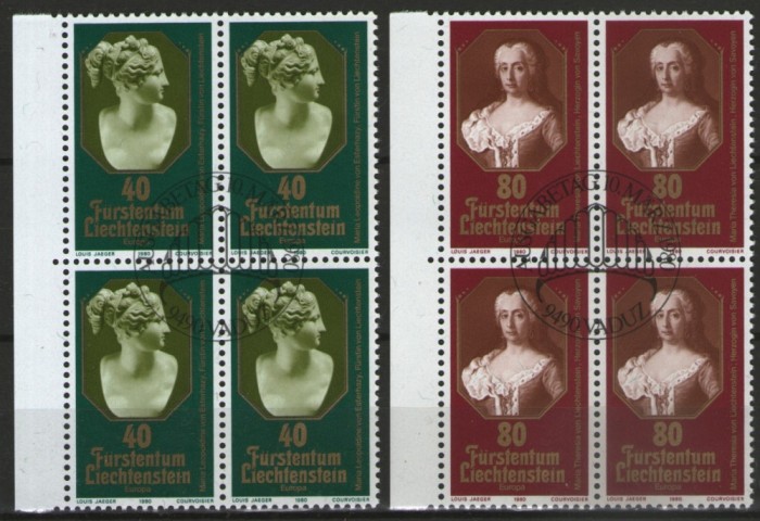 Liechtenstein 1980 - Europa, serie stampilata de 4