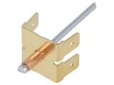 Terminal plat 6,3mm 0,8mm 4x tată cu nituri din cupru