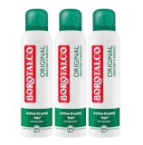 Pachet 3 x Deodorant Spray Borotalco, Original Unique Scent, 150 ml