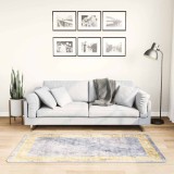 VidaXL Covor lavabil, gri, 80x150 cm, antiderapant