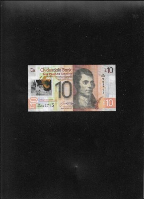 Scotia Clydesdale Bank 10 pounds 2017 seria993713 graffiti foto