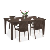 Cumpara ieftin Set de mobilier de grădină Fubali 4+1 maro