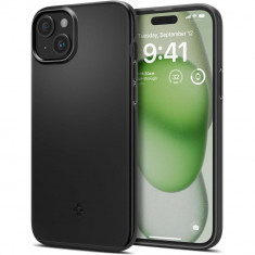 Husa Spigen Thin Fit pentru Apple iPhone 15 Plus Negru