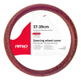 Husa volan auto AMiO marimea M 37-39cm SWC-33-M, acoperire antiderapanta, protectie impotriva uzurii, montaj rapid si simplu