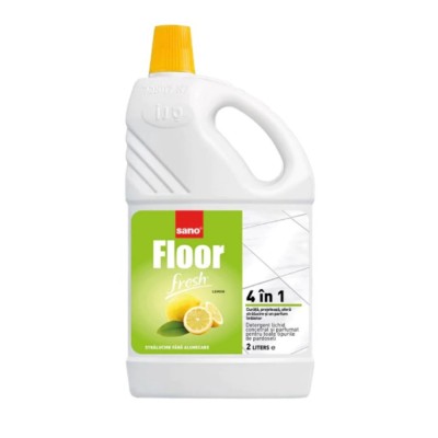 Detergent gresie si faianta Sano Floor Fresh Lemon, parfum lamaie, 2 L foto