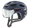 Casca Bicicleta Uvex Finale Visor Vario, 56-61cm, Unisex, Adulti, Vizor Fotocromatic, LED, PC, Protectie Impact, Ciclism - RESIGILAT