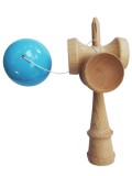 Cumpara ieftin Kendama profesionala, Bila din lemn si cu 4 cupe, Design Unic + Sticker pentru telefon, 113KD