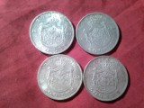 4 Monede 500 lei 1944 Mihai I , 4x12g argint 700 , cal. Fb- Aunc