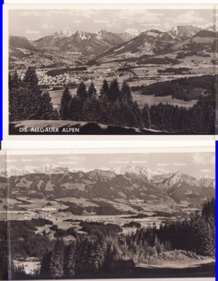 Ilustrata Germania-Oberstdorf- Alpi-triptic foto