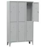 VESTIAR METALIC CU PICIOARE SI 6 USI 113/06, 1050x350x1800 mm (LxlxH), Italia